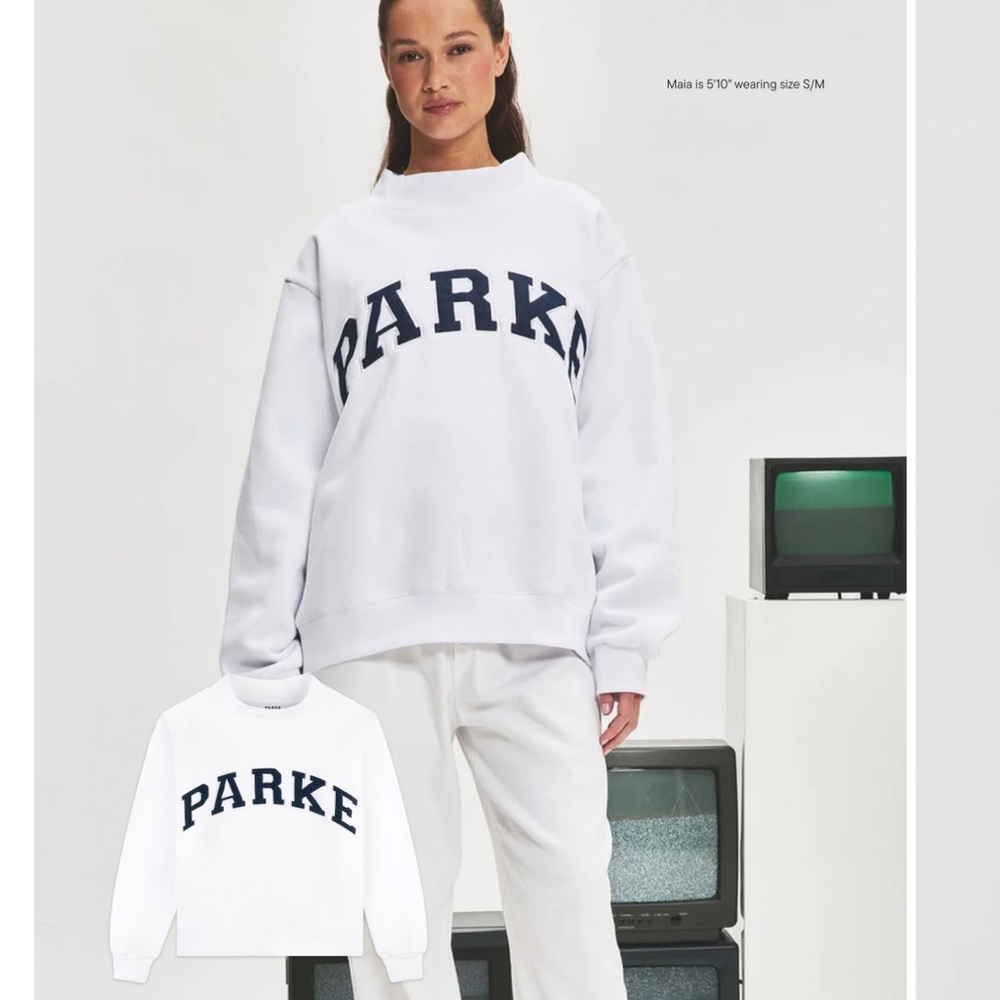 NWT Parke Varsity Women’s Mockneck Sweatshirt